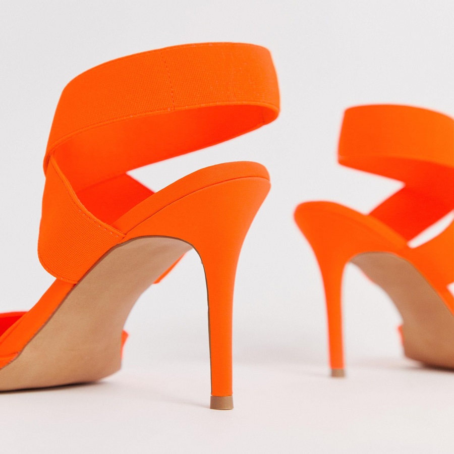 Orange High Heels